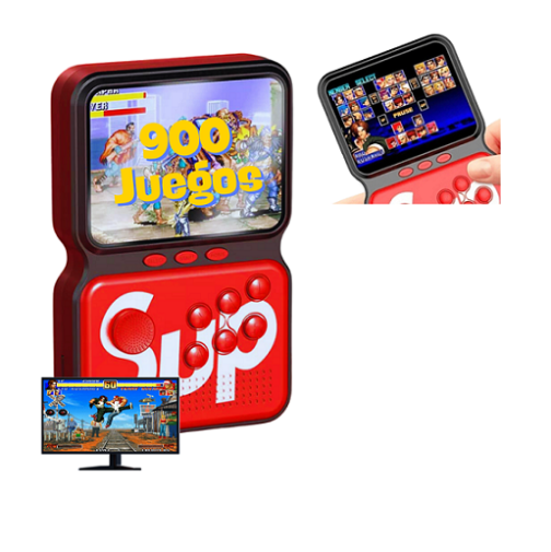 M3 Game Box 900 Games Classic Kids Game Console Red