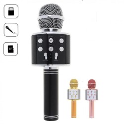Portable Handheld WS858 Wireless Bluetooth Karaoke Microphone With Mic