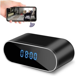 Wifi Table Clock Video Camera 1080p HD 2000mAh Battery