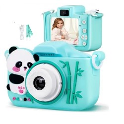 X28 Children's Camera Dual Lens Digital Camera Protective Case Blue