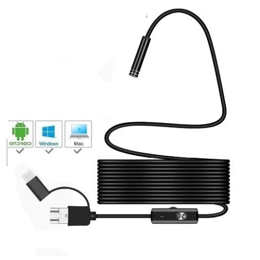 Y101 3 in 1 inspection Endoscope Camera 5 Meter Waterproof