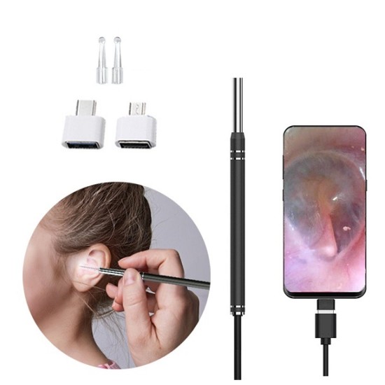 Ear Cleaning Tools Endoscope 2 in 1 Support Phone And Pc