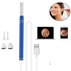 Wireless 3 In 1 USB Otoscope Visual Ears Cleaning Earpick Endoscope
