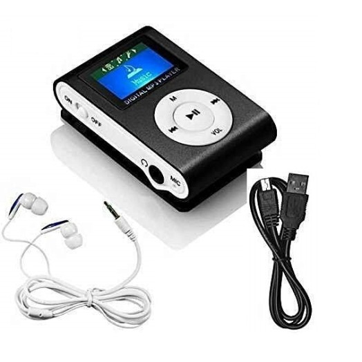 AR02 Mini MP3 Player With Display Black