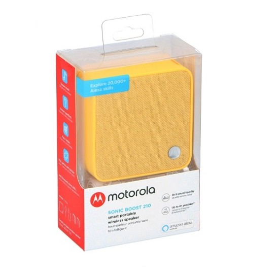 Motorola Sonic Boost 210 Bluetooth Speaker Yellow