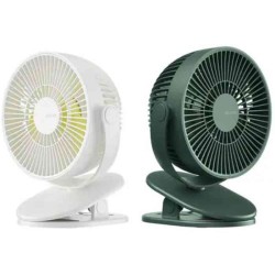 Jisulife FA29A Clip On Desk Fan 4000mAh Rechargeable 4 Speed Modes