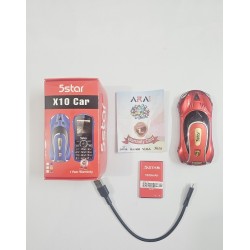 5Star X10 Car Phone Dual Sim Camera Red