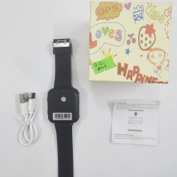 Q12 Kids Smartwatch Calling GPS Location Tracker Black