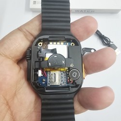 Laxasfit K10 Ultra Smart Watch Single Sim - Black