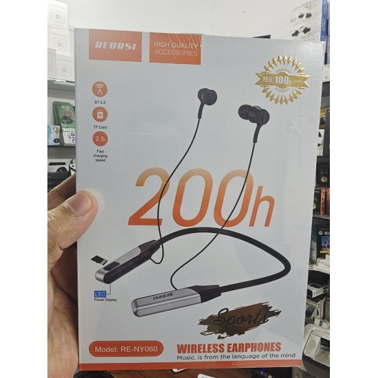 Recrsi RE‑NY060 Wireless Headphone 200 Hour