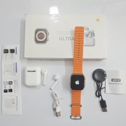 Smarwatch Ultra 8 With Logo With Headphone Orange