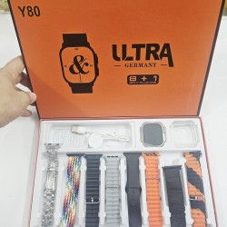 Y80 Ultra Smartwatch Bluetooth Call With 8 Strap