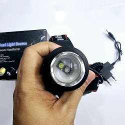 T6 High Power Headlamp Dual Battery Dual Light Headlight