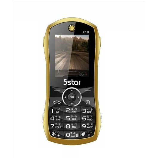 5Star X10 Car Shape Phone Gold