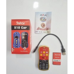 5Star X10 Car Shape Phone Gold