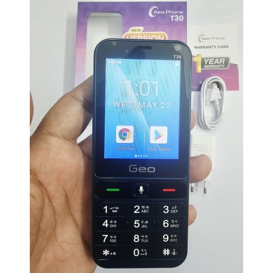 Geo T30 Android 4G Button Phone Dual Sim Touch Dispaly
