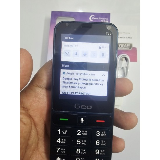 Geo T30 Android 4G Button Phone Dual Sim Touch Dispaly