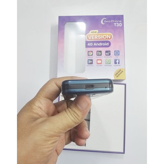 Geo T30 Android 4G Button Phone Dual Sim Touch Dispaly