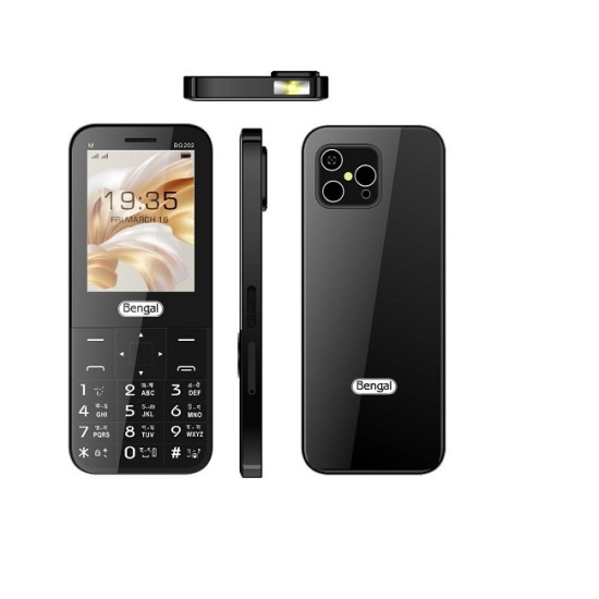 Bengal BG202 Button Phone Dual Sim Black Bengal BG202 Button Phone Dual Sim Black