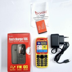 Bontel 106 Button Phone Magic Voice Auto Call Record Yellow