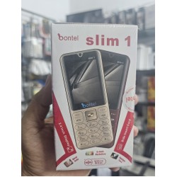 Bontel Slim 1 Metal Button Phone Dual Sim Red