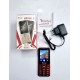Bontel Slim 1 Metal Button Phone Dual Sim Red
