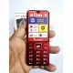 Bontel Slim 1 Metal Button Phone Dual Sim Red