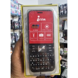 icon i101 Mica Button Phone Four Sim Black