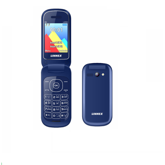 Linnex Le102 BD Folding Phone Auto Record Blue Linnex Le102 BD Folding Phone Auto Record Blue