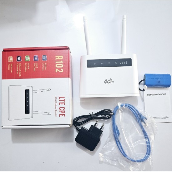 LTE CPE R102 4G Sim Wifi Router 4000mAh Battery