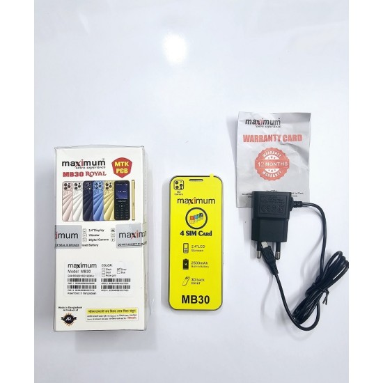 Maximum MB30 Royal Four Sim Phone White