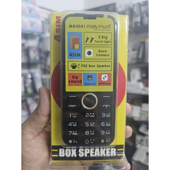 Maximum MB4041 Button Phone Four Sim Black