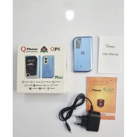 Qphone QP6 Feature Phone Magic Voice Blue
