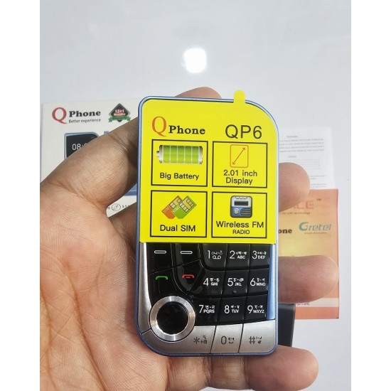 Qphone QP6 Feature Phone Magic Voice Blue