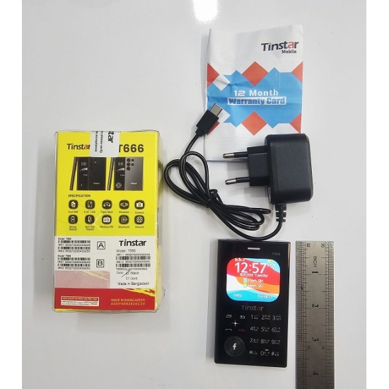 Tinstar T666 Galaxy Mini Card Phone Dual Sim Black