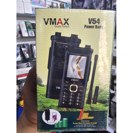 Vmax V54 Antina Phone Power Bank 6200mAh Four Sim Black