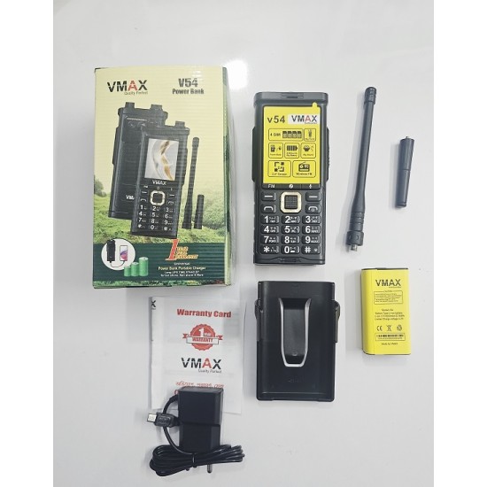 Vmax V54 Antina Phone Power Bank 6200mAh Four Sim Black