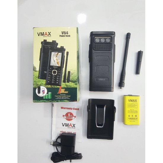 Vmax V54 Antina Phone Power Bank 6200mAh Four Sim Black