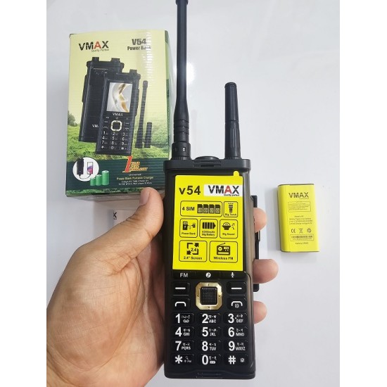 Vmax V54 Antina Phone Power Bank 6200mAh Four Sim Black