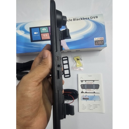 Car Rear View Mirror Dual Channel Video Recorder Camera Night Vision