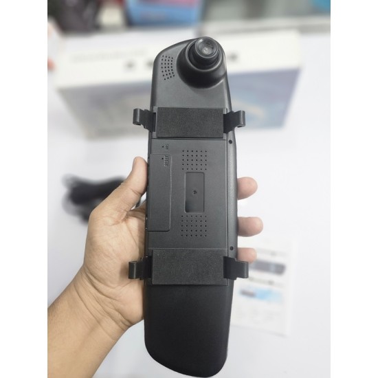 Car Rear View Mirror Dual Channel Video Recorder Camera Night Vision