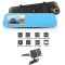 Car Rear View Mirror Dual Channel Video Recorder Camera Night Vision