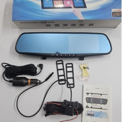 Car Rear View Mirror Dual Channel Video Recorder Camera Night Vision