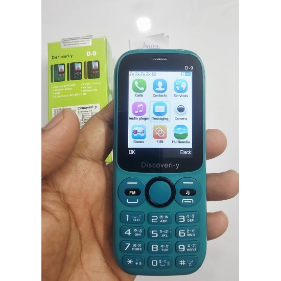 Discovery D9 Button Phone Four Sim 3000mAh Blue