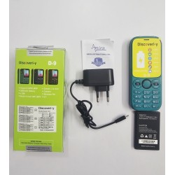 Discovery D9 Button Phone Four Sim 3000mAh Blue