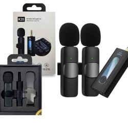 K35 Wireless Microphone Dual Mic
