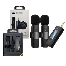 K35 Wireless Microphone Dual Mic