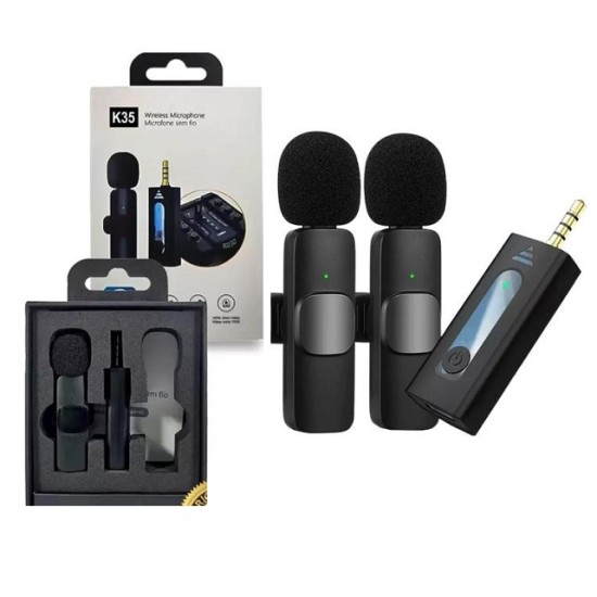 K35 Wireless Microphone Dual Mic