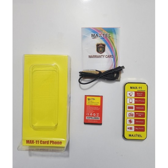 Maxtel Max11 Card Phone Dual Sim Gold