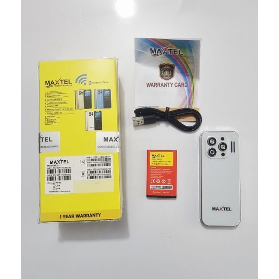 Maxtel Max11 Card Phone Dual Sim White